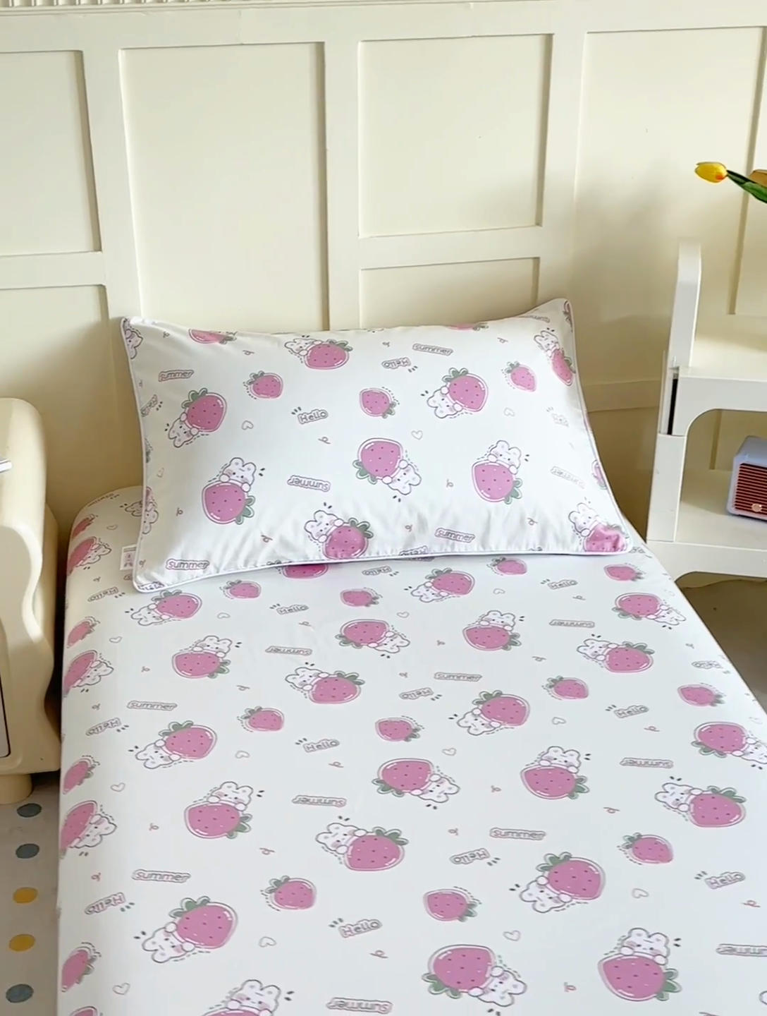 91家纺网 家纺一手货源 找家纺 （总）ds生活馆 2025新款儿童纯棉精梳棉系列单床笠