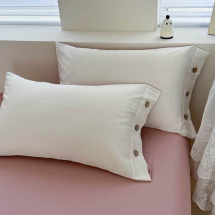 91家纺网 家纺一手货源 找家纺 （总）2025新款A类纯色双拼长绒棉纯棉刺绣系列单品枕套 枕套单件（有单品 可定制）