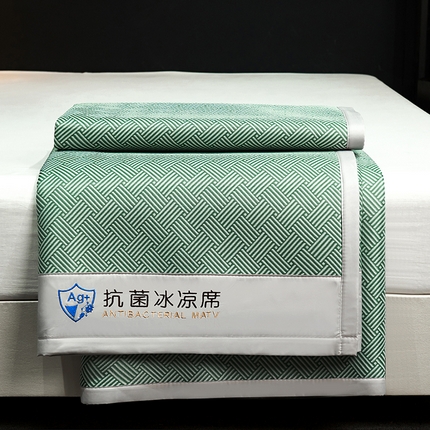 91家纺网 家纺一手货源 找家纺 （总）999家纺 2025新款轻柔丝抗菌冰丝藤凉席（复合三明治款）宽包刺绣冰丝软席藤席