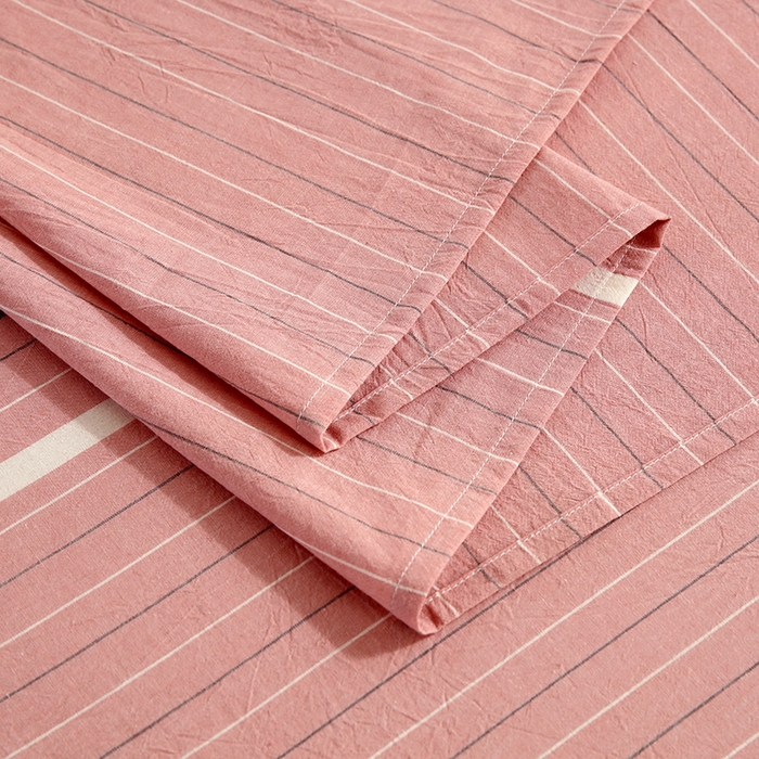 91家纺网 家纺一手货源 找家纺 恋之语家纺 2025新款全棉纯棉色织床单单品单床单床单单件 丽人粉