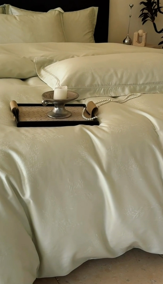 91家纺网 家纺一手货源 找家纺 （总）莱豫家纺 2025新款天丝棉提花四件套