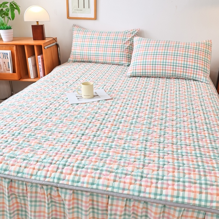 91家纺网 家纺一手货源 找家纺 （总）乐逸家纺 2025新品全棉色织床裙