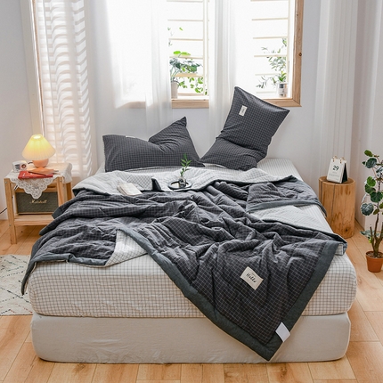 91家纺网 家纺一手货源 找家纺 （总）恋人优选 2025新款纯棉色织水洗夏被