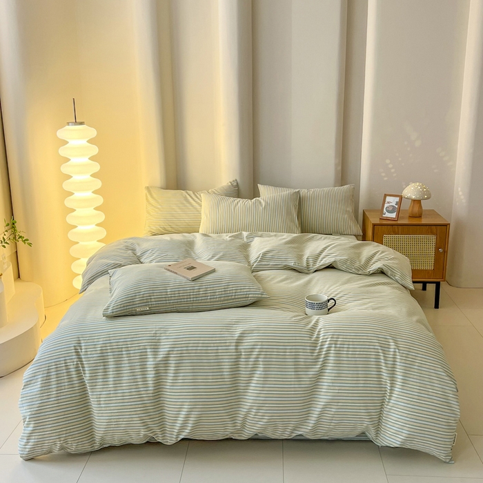 91家纺网 家纺一手货源 找家纺 （总）恋之语 2025新款全棉纯棉色织被套单品单被套被套单件