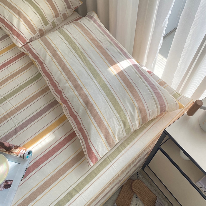 91家纺网 家纺一手货源 找家纺 艾咪-Amy ntmy 2025新款全棉纯棉色织水洗棉单品-平铺款 里威深咖