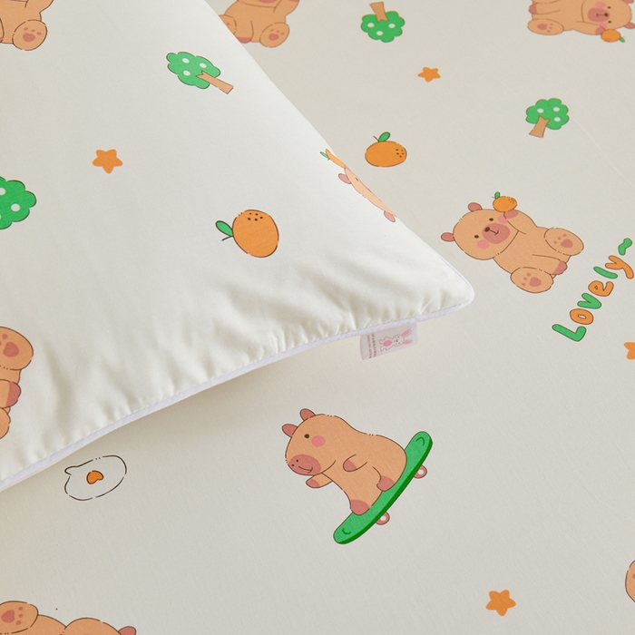 91家纺网 家纺一手货源 找家纺 ds生活馆 2025新款儿童纯棉精梳棉系列单床笠 滑板巴拉