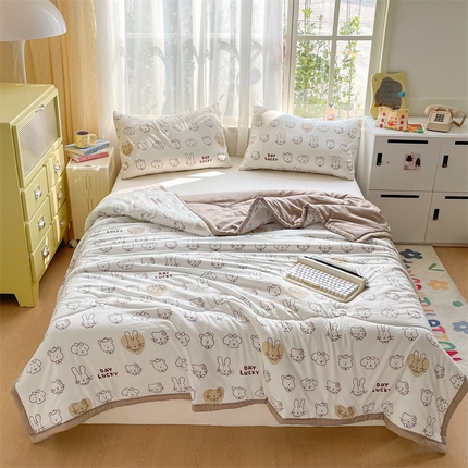 91家纺网 家纺一手货源 找家纺 （总）美澳家纺 2025新款水洗棉印花夏被夏凉被空调被