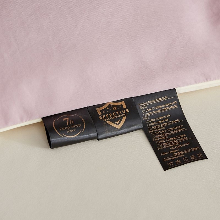 91家纺网 家纺一手货源 找家纺 恋之语 2025新款110克麻绳双拼刺绣单被套 香芋紫+米黄