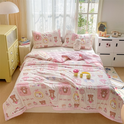 91家纺网 家纺一手货源 找家纺 （总）美澳家纺 2025新款水洗棉印花夏被夏凉被空调被