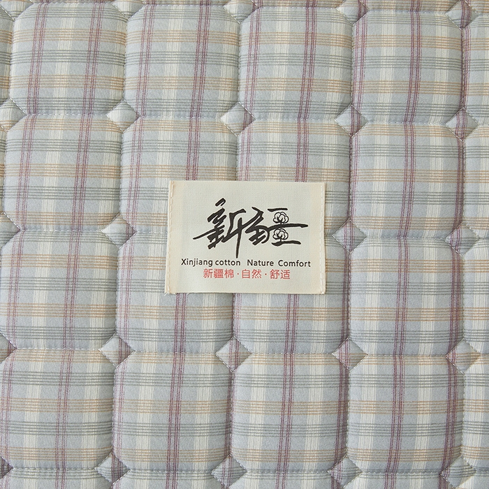 91家纺网 家纺一手货源 找家纺 喜居家纺2025新款A类水洗棉夹棉棉花床笠垫 棉-乐可灰