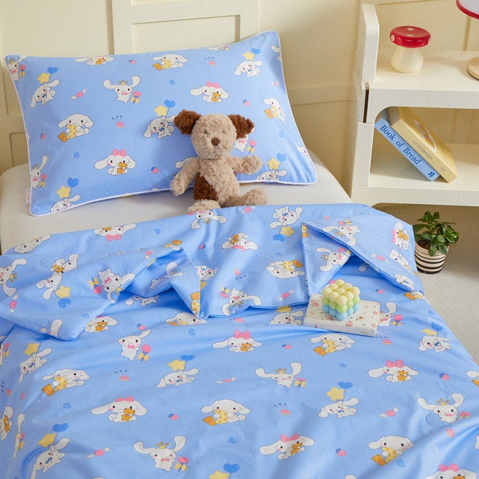 91家纺网 家纺一手货源 找家纺 ds生活馆 2025新款儿童纯棉精梳棉系列单夏被 玩具玉桂狗