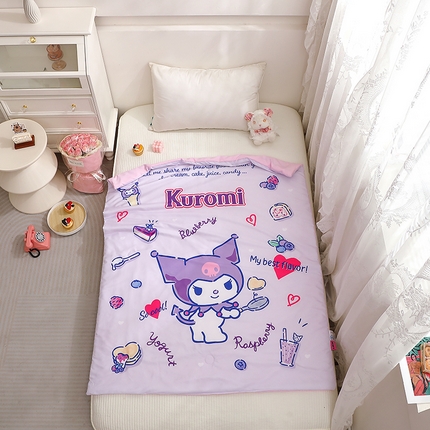 91家纺网 家纺一手货源 找家纺 （总）2025新款三丽鸥正版授权库洛米儿童大版夏被夏凉被凉感天丝空调被夏凉被幼儿园午睡凉席夏被三件套