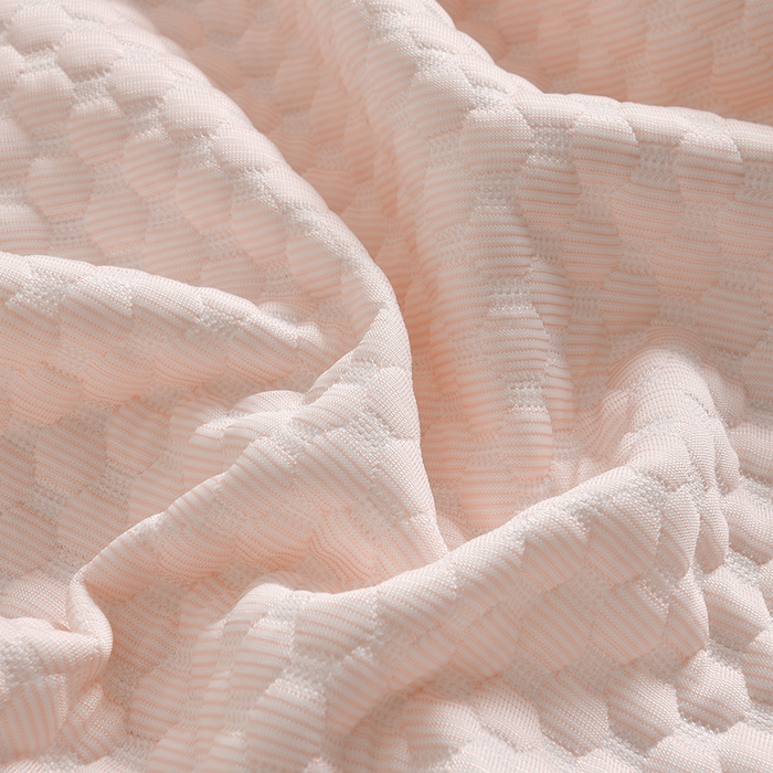 91家纺网 家纺一手货源 找家纺 艾兜坊 2025新款凉豆豆双人枕套 极简-浅粉