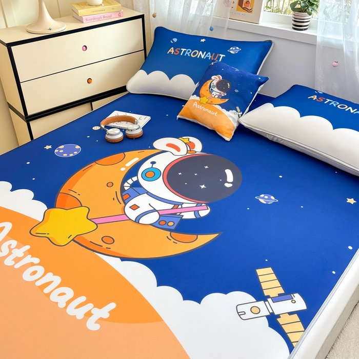 91家纺网 家纺一手货源 找家纺 （总）ds生活馆 2025新款大版卡通牛奶丝凉席