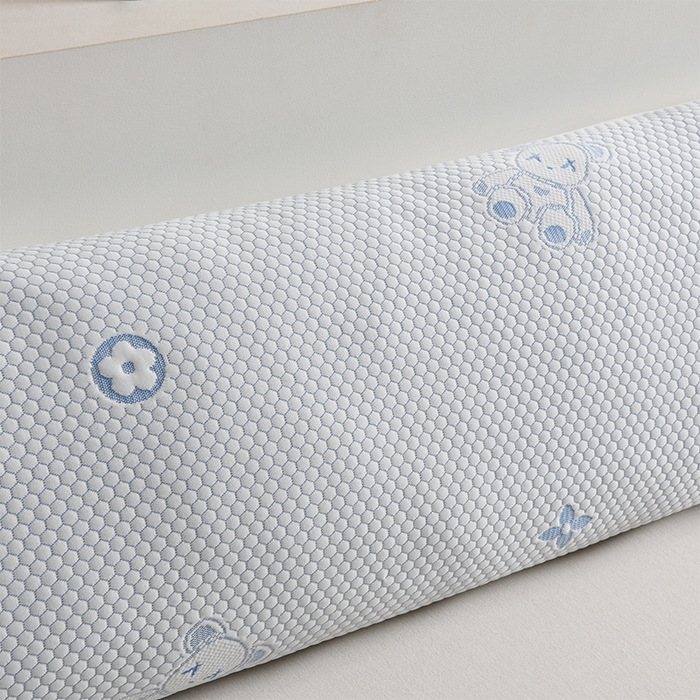 91家纺网 家纺一手货源 找家纺 艾兜坊 2025新款凉豆豆双人枕套 极简小熊-蓝