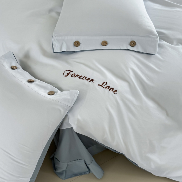 91家纺网 家纺一手货源 找家纺 （总）艾迪尚家纺 2025新款A类纯色双拼长绒棉纯棉刺绣系列单品被套 被套单件（有单品 可定制）