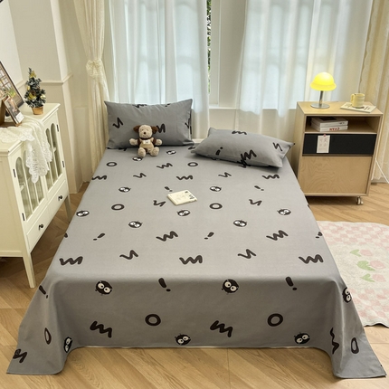 91家纺网 家纺一手货源 找家纺 总 新印象 2025新款原棉包边工艺款老粗布床单三件套