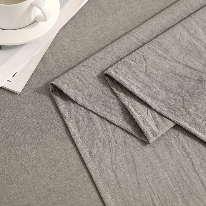 91家纺网 家纺一手货源 找家纺 恋之语家纺 2025新款全棉纯棉色织床单单品单床单床单单件 冰山灰