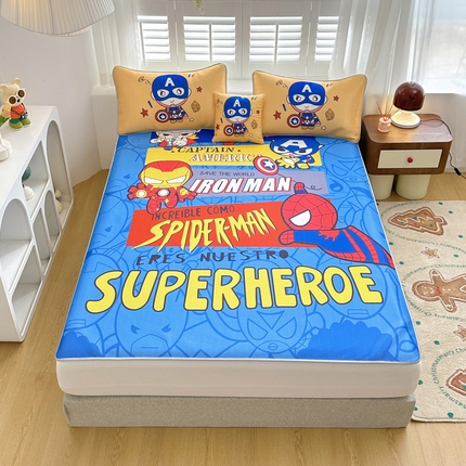 91家纺网 家纺一手货源 找家纺 （总）ds生活馆 2025新款大版卡通牛奶丝凉席