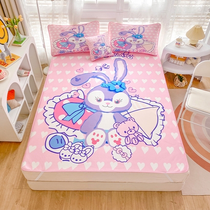 91家纺网 家纺一手货源 找家纺 （总）ds生活馆 2025新款大版卡通牛奶丝凉席