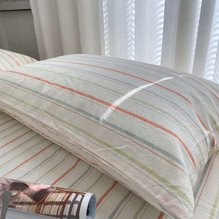 91家纺网 家纺一手货源 找家纺 艾咪-Amy ntmy 2025新款全棉纯棉色织水洗棉单品-平铺款 且乐橙