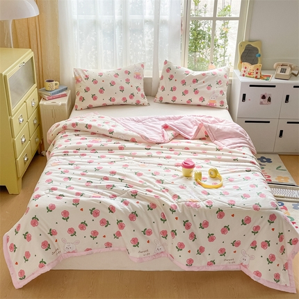 91家纺网 家纺一手货源 找家纺 （总）美澳家纺 2025新款水洗棉印花夏被夏凉被空调被