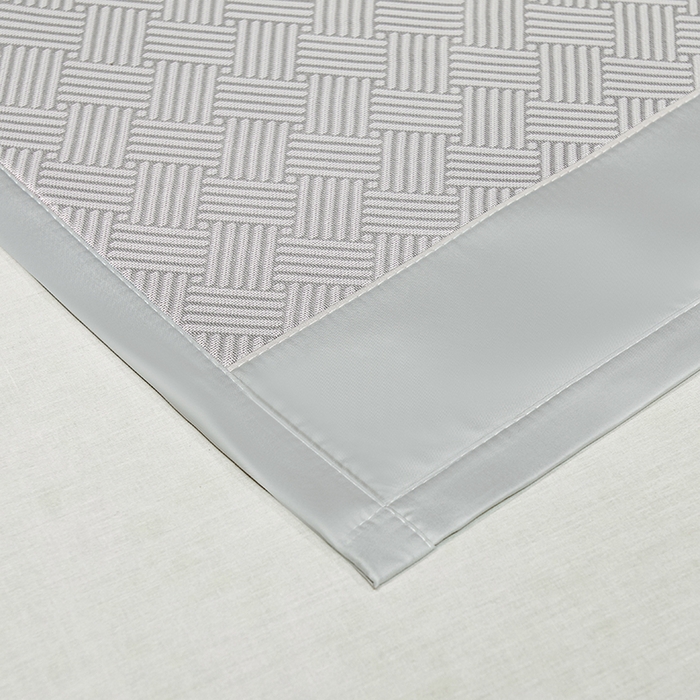 91家纺网 家纺一手货源 找家纺 999家纺 2025新款轻柔丝抗菌冰丝藤凉席（复合三明治款）宽包刺绣冰丝软席藤席 抗菌三明治冰丝藤席冰岛-星光灰