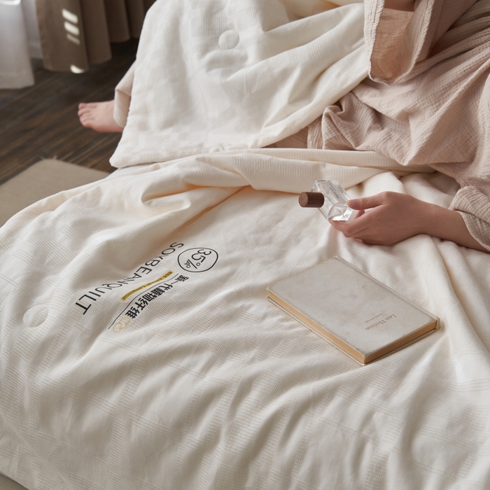 91家纺网 家纺一手货源 找家纺 （总）A+爱家  2025新款全棉水洗棉大豆夏凉 李官奇大豆纤维空调被芯原棉薄被子