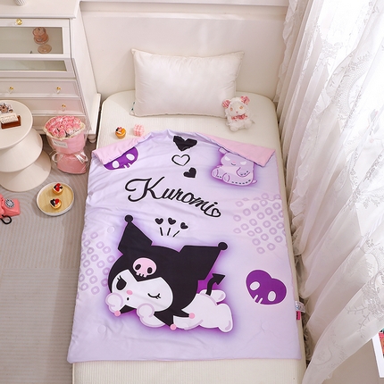 91家纺网 家纺一手货源 找家纺 （总）2025新款三丽鸥正版授权库洛米儿童大版夏被夏凉被凉感天丝空调被夏凉被幼儿园午睡凉席夏被三件套