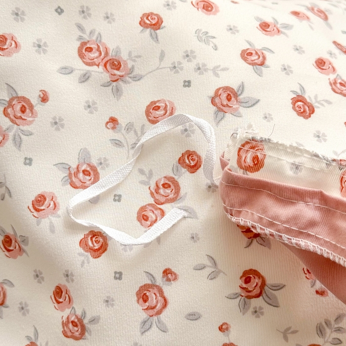 91家纺网 家纺一手货源 找家纺 丝芙妮家居2025新款水洗针织棉双层纱印花四件套 勿忘我