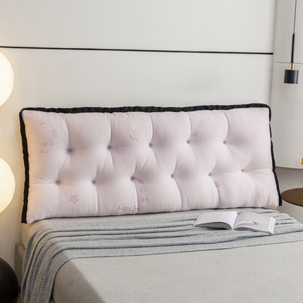 91家纺网 家纺一手货源 找家纺 色鬼布艺 2025新款冰豆豆抱枕办公室腰靠垫久坐护腰神器靠背沙发靠枕 冰豆豆-粉