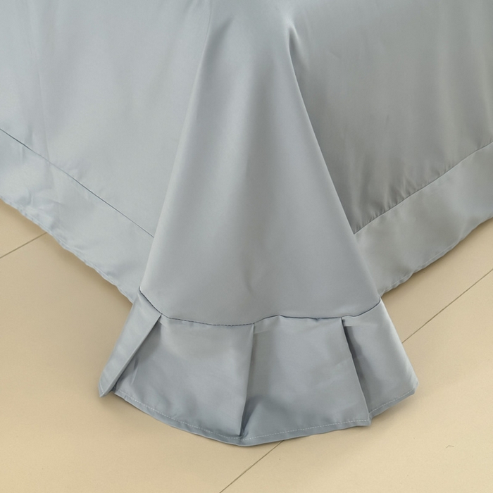 91家纺网 家纺一手货源 找家纺 （总）艾迪尚家纺 2025新款A类纯色双拼长绒棉纯棉刺绣系列单品床单 床单单件（有单品 可定制）