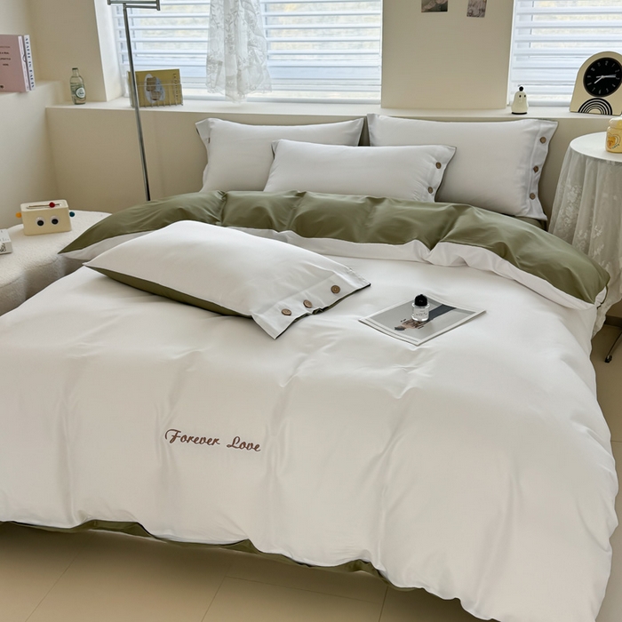 91家纺网 家纺一手货源 找家纺 艾迪尚家纺 2025新款A类纯色双拼长绒棉纯棉刺绣系列单品被套 被套单件（有单品 可定制） 轻奢翠盏