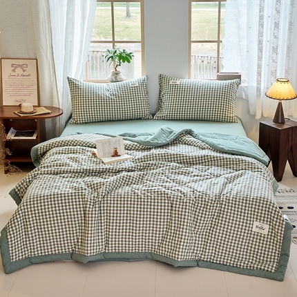 91家纺网 家纺一手货源 找家纺 （总）恋人优选 2025新款纯棉色织水洗夏被