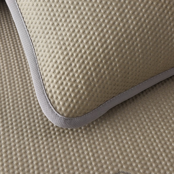 91家纺网 家纺一手货源 找家纺 绒多多 2025新款A类凉感冰豆豆席子凉席床笠款 香槟色