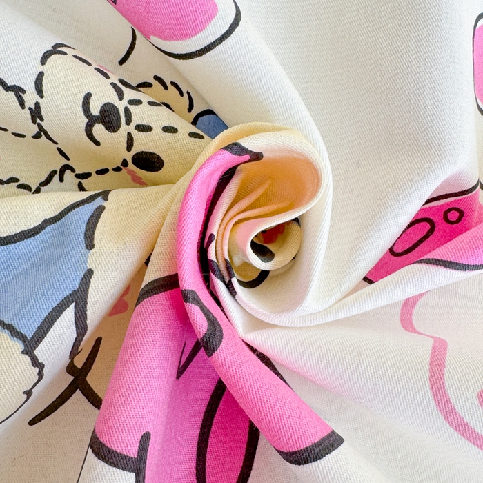 91家纺网 家纺一手货源 找家纺 呗旺鹿 2025新款正版三丽鸥全棉13372单品床单 凯蒂小熊