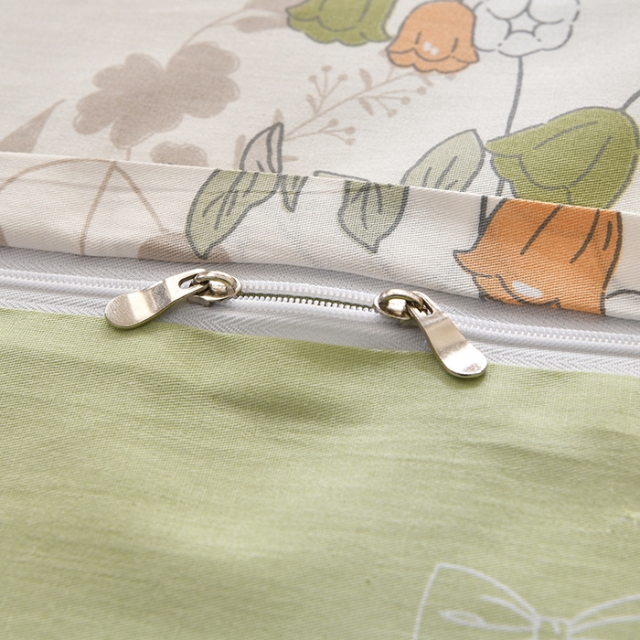 91家纺网 家纺一手货源 找家纺 宇彬家纺 2025直播新款13070全棉纯棉印花单双人被套喷气小清新简约热款学生被罩花香寻梦