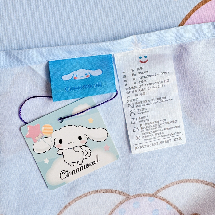 91家纺网 家纺一手货源 找家纺 （总）呗旺鹿 2025新款正版三丽鸥全棉13372单品床单