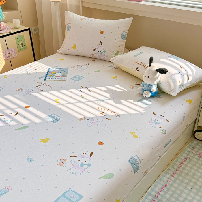 91家纺网 家纺一手货源 找家纺 （总）呗旺鹿 2025新款正版三丽鸥全棉13372单品床笠