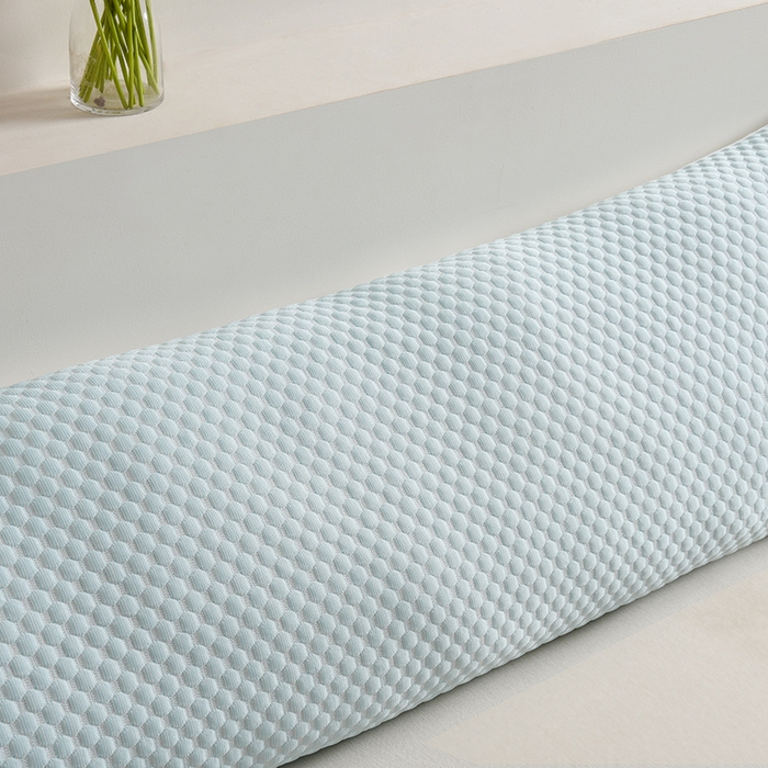 91家纺网 家纺一手货源 找家纺 艾兜坊 2025新款凉豆豆双人枕套 极简-浅蓝