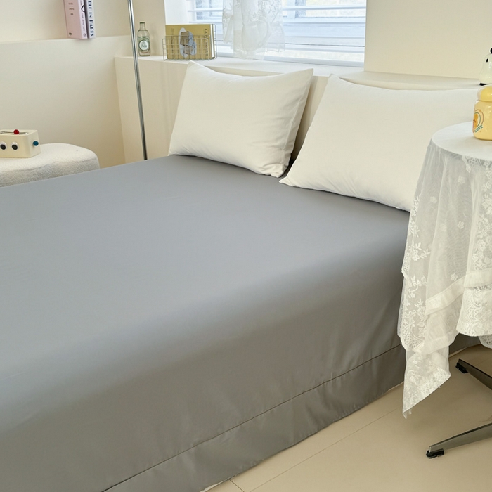 91家纺网 家纺一手货源 找家纺 艾迪尚家纺 2025新款A类纯色双拼长绒棉纯棉刺绣系列单品被套 被套单件（有单品 可定制） 粉灰谧语