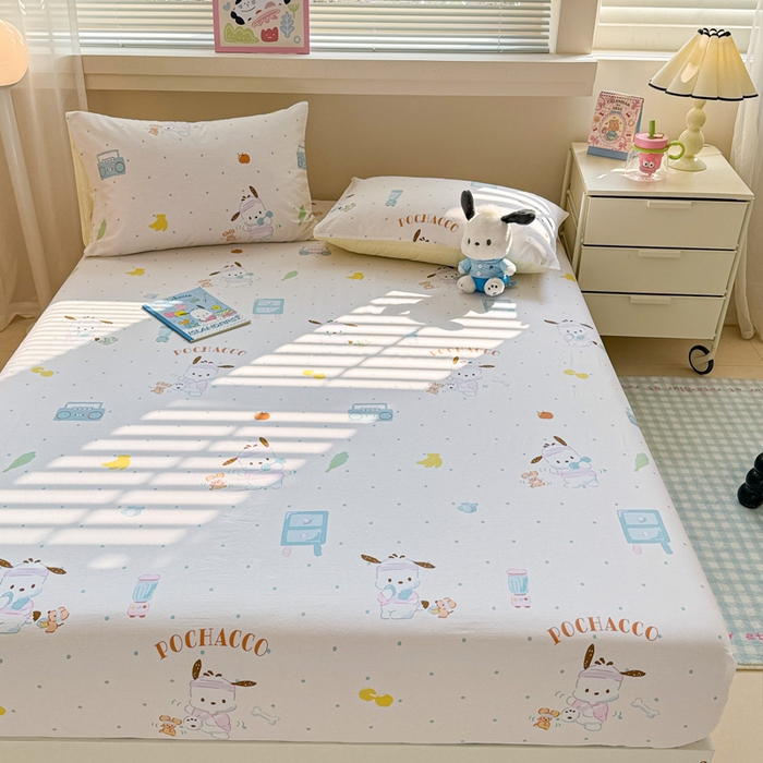 91家纺网 家纺一手货源 找家纺 （总）呗旺鹿 2025新款正版三丽鸥全棉13372单品床笠