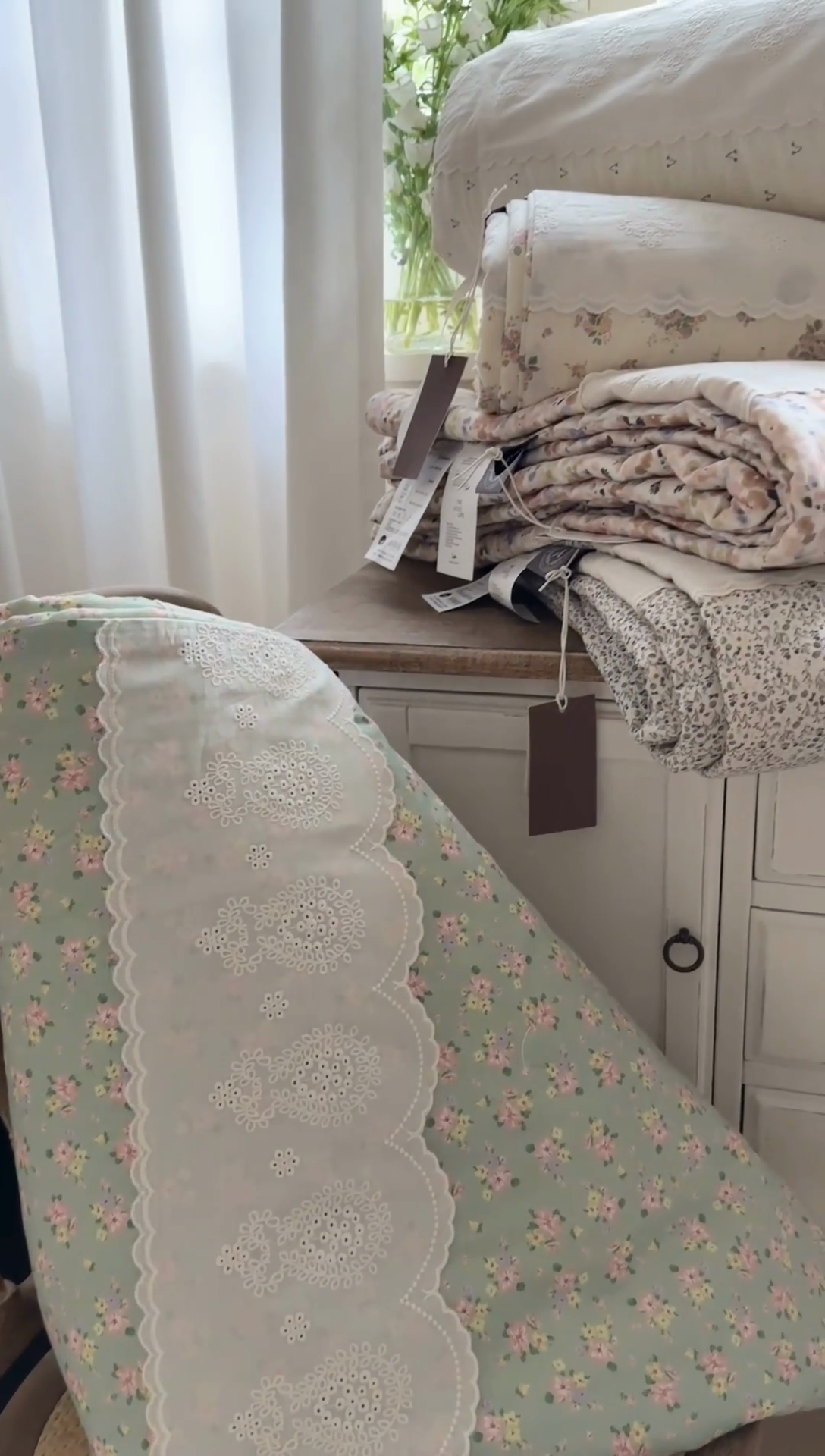 91家纺网 家纺一手货源 找家纺 暖生活 2025新款60支全棉单层纱大豆被 绿茵