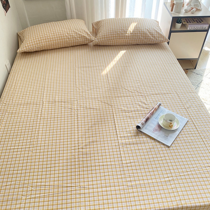 91家纺网 家纺一手货源 找家纺 艾咪-Amy ntmy 2025新款全棉纯棉色织水洗棉单品-平铺款 米雅黄