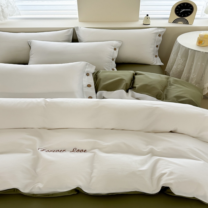 91家纺网 家纺一手货源 找家纺 艾迪尚家纺 2025新款A类纯色双拼长绒棉纯棉刺绣系列单品被套 被套单件（有单品 可定制） 轻奢翠盏