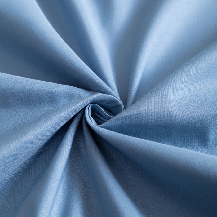 91家纺网 家纺一手货源 找家纺 恋之语 2025新款90克纯色双拼四件套 星耀蓝+浅兰