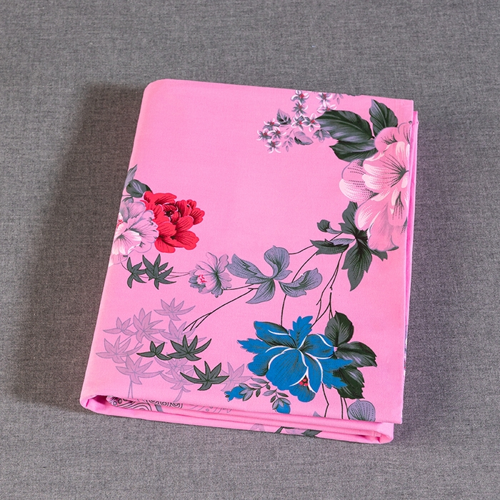 91家纺网 家纺一手货源 找家纺 居美良品 2025新款国民老上海100%全棉床单 牡丹绽放-粉色