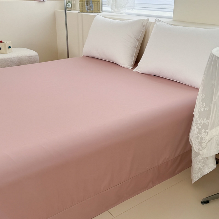 91家纺网 家纺一手货源 找家纺 艾迪尚家纺 2025新款A类纯色双拼长绒棉纯棉刺绣系列单品床单 床单单件（有单品 可定制） 奶粉甜梦