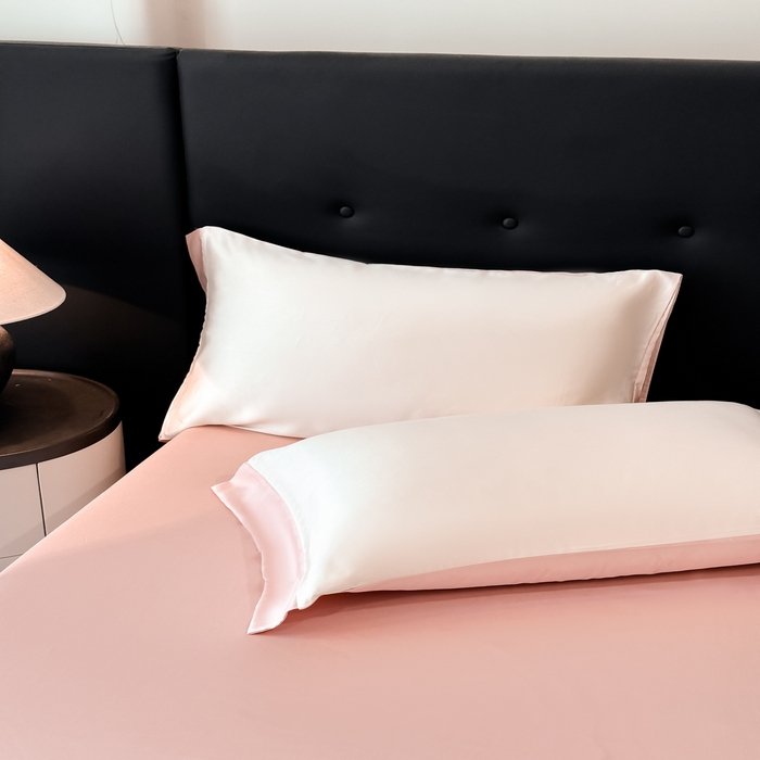 91家纺网 家纺一手货源 找家纺 满羽家纺 2025新款凉感冰丝夏被夏凉被空调被四件套 星星羊-奶白粉