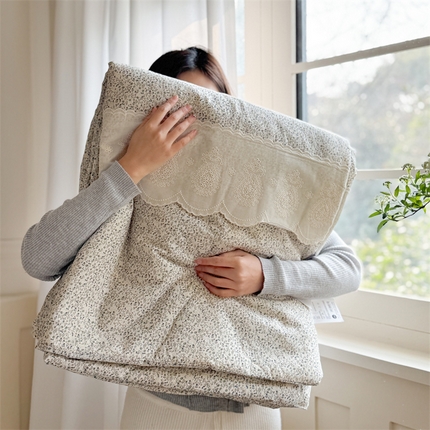 91家纺网 家纺一手货源 找家纺 （总）暖生活 2025新款60支全棉单层纱大豆被